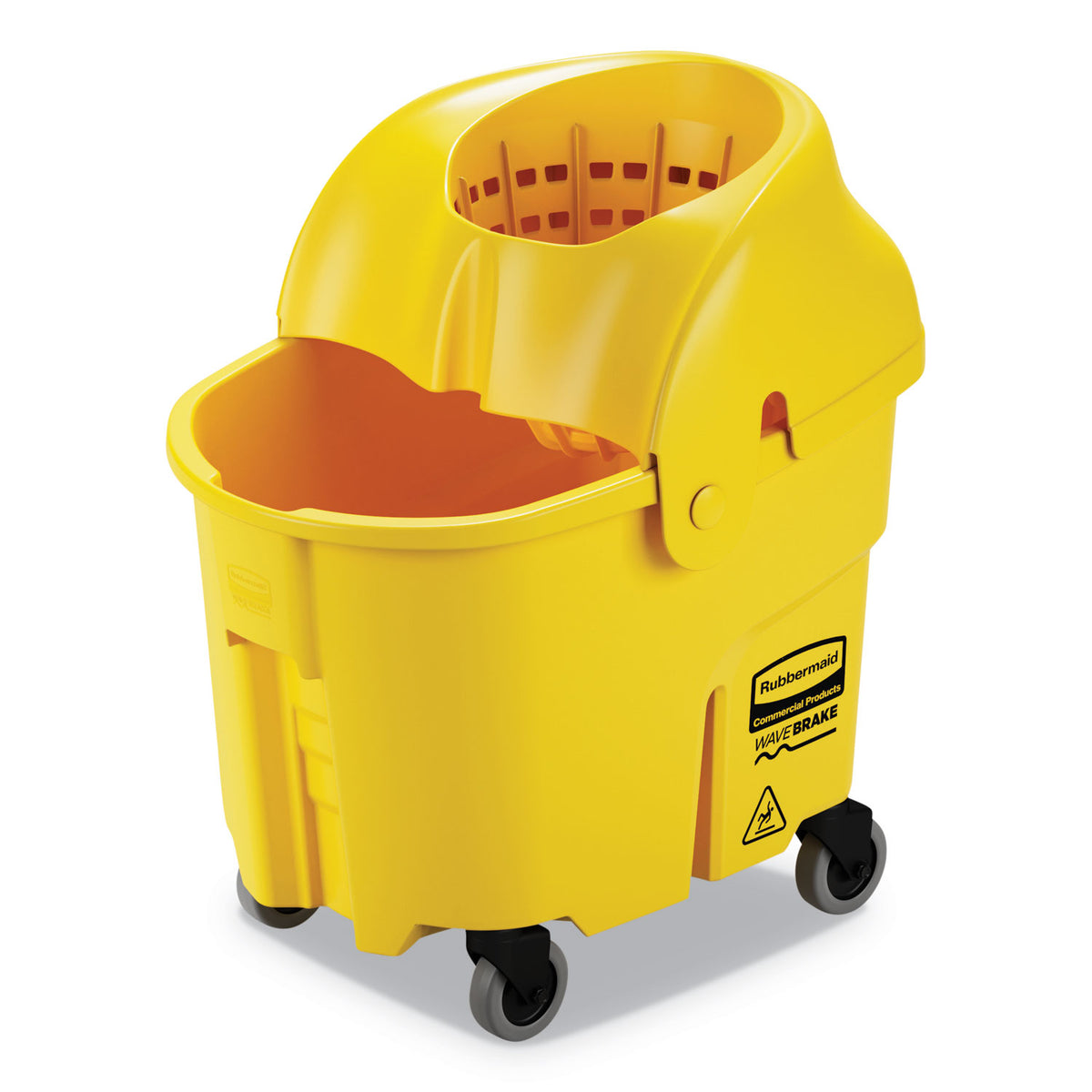 WaveBrake Institutional Bucket/Strainer Combo, 8.75gal, Yellow, Sold as 1 Each
