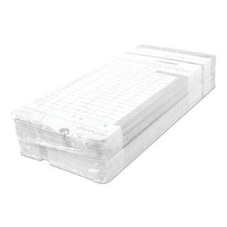 Time Clock Cards for uPunch HN2000/HN4000/HN4600, Two Sides, 7.5 x 3.5, 100/Pack