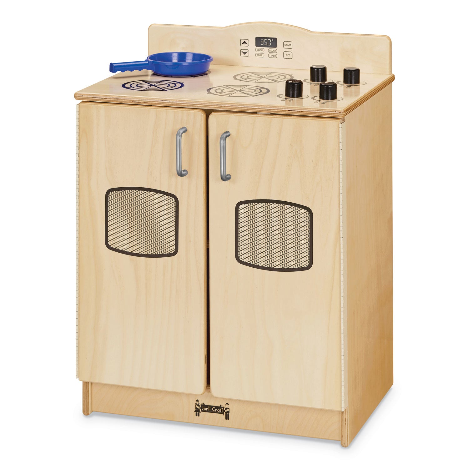 Rainbow Accents - Culinary Creations Play Kitchen Stove - 1 Each - Woodgrain, Chrome - Wood