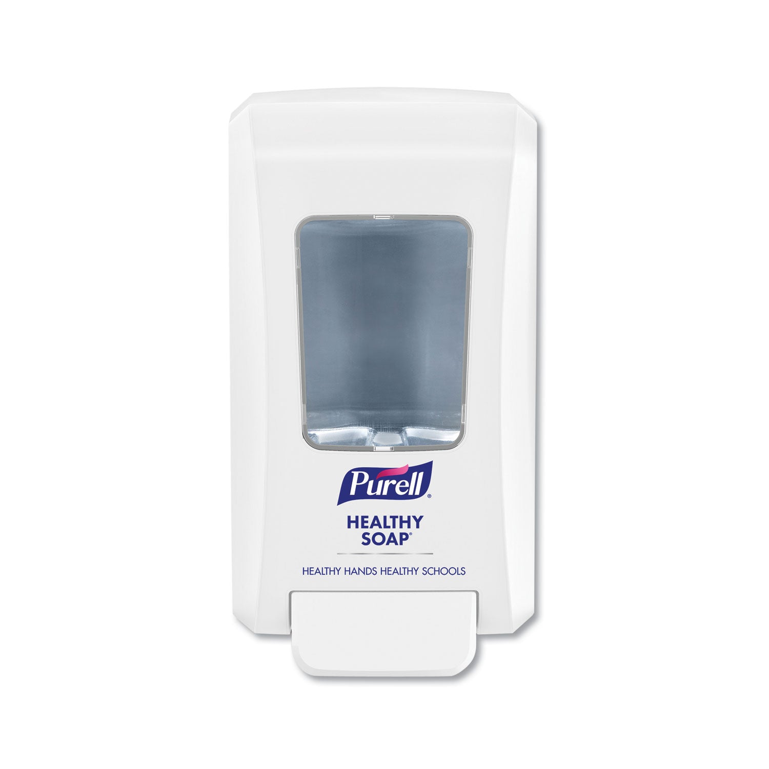 fmx-20-soap-push-style-dispenser-2000-ml-468-x-65-x-1166-for-k-12-schools-white_goj524006 - 1