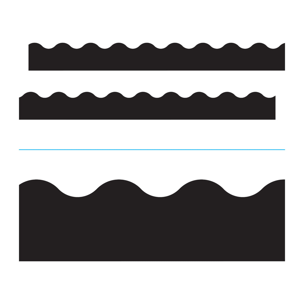 Terrific Trimmers Solid Colors Board Trim, 2.25" x 39 ft, Black