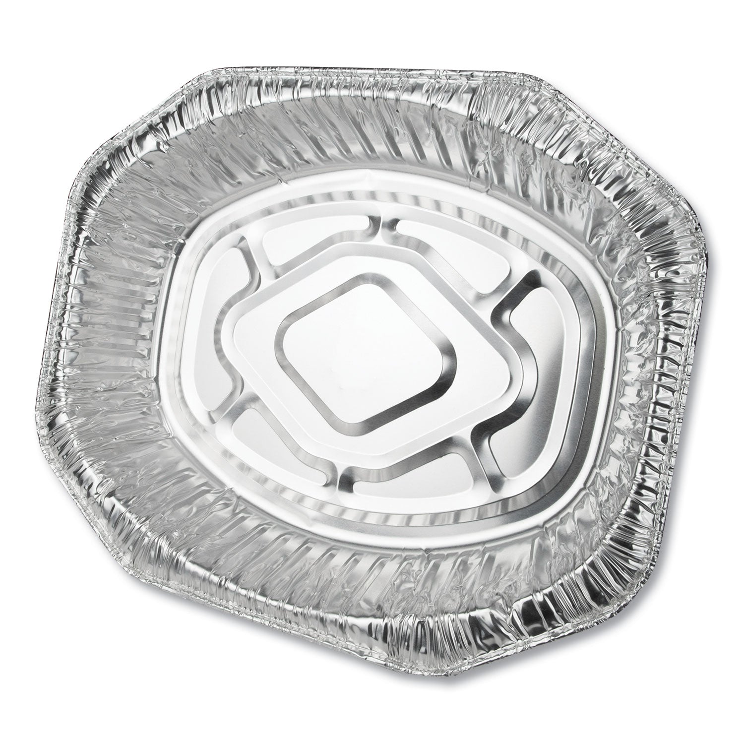 aluminum-roaster-pans-extra-large-oval-230-oz-185-x-14-x-338-silver-50-carton_dpk40010 - 1