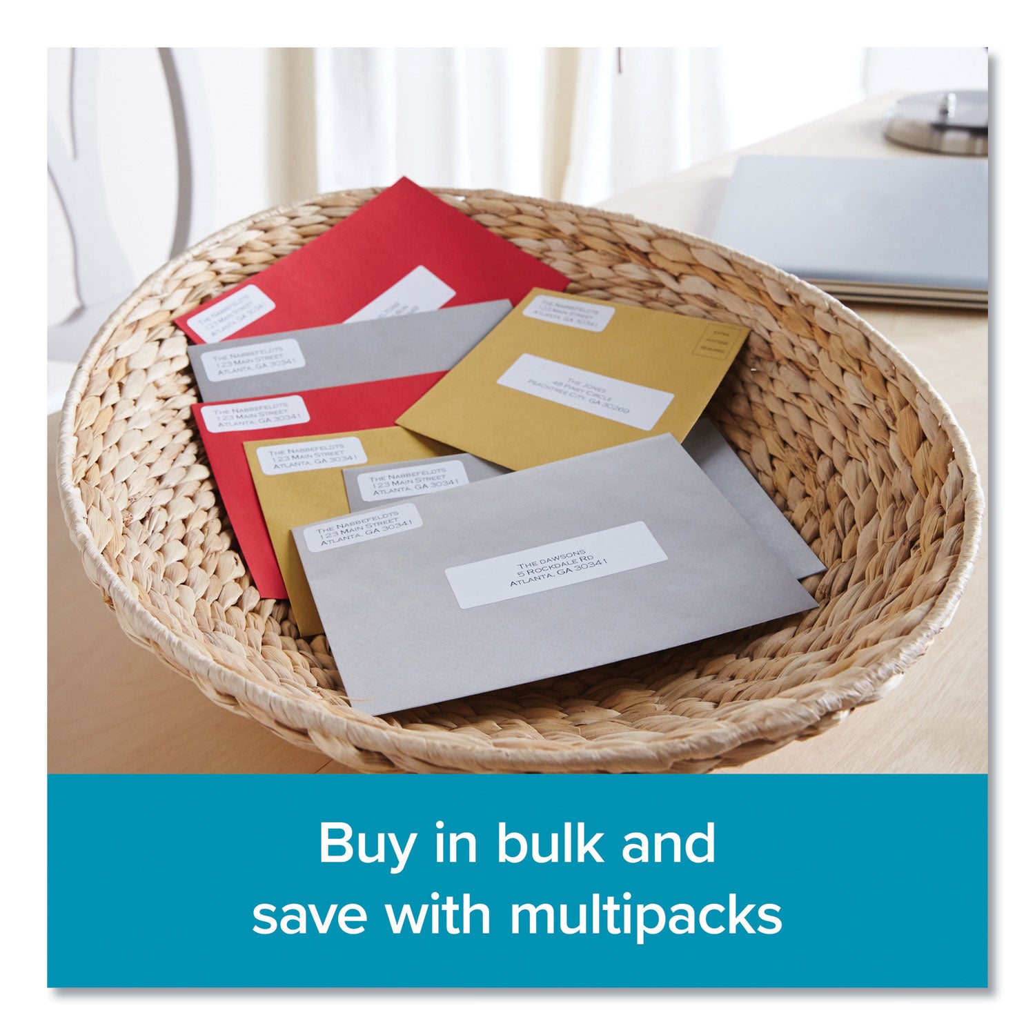 LW Shipping Labels, 2.31" x 4", White, 300 Labels/Roll, 6 Rolls/Pack