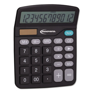 15923 Desktop Calculator, 12-Digit LCD