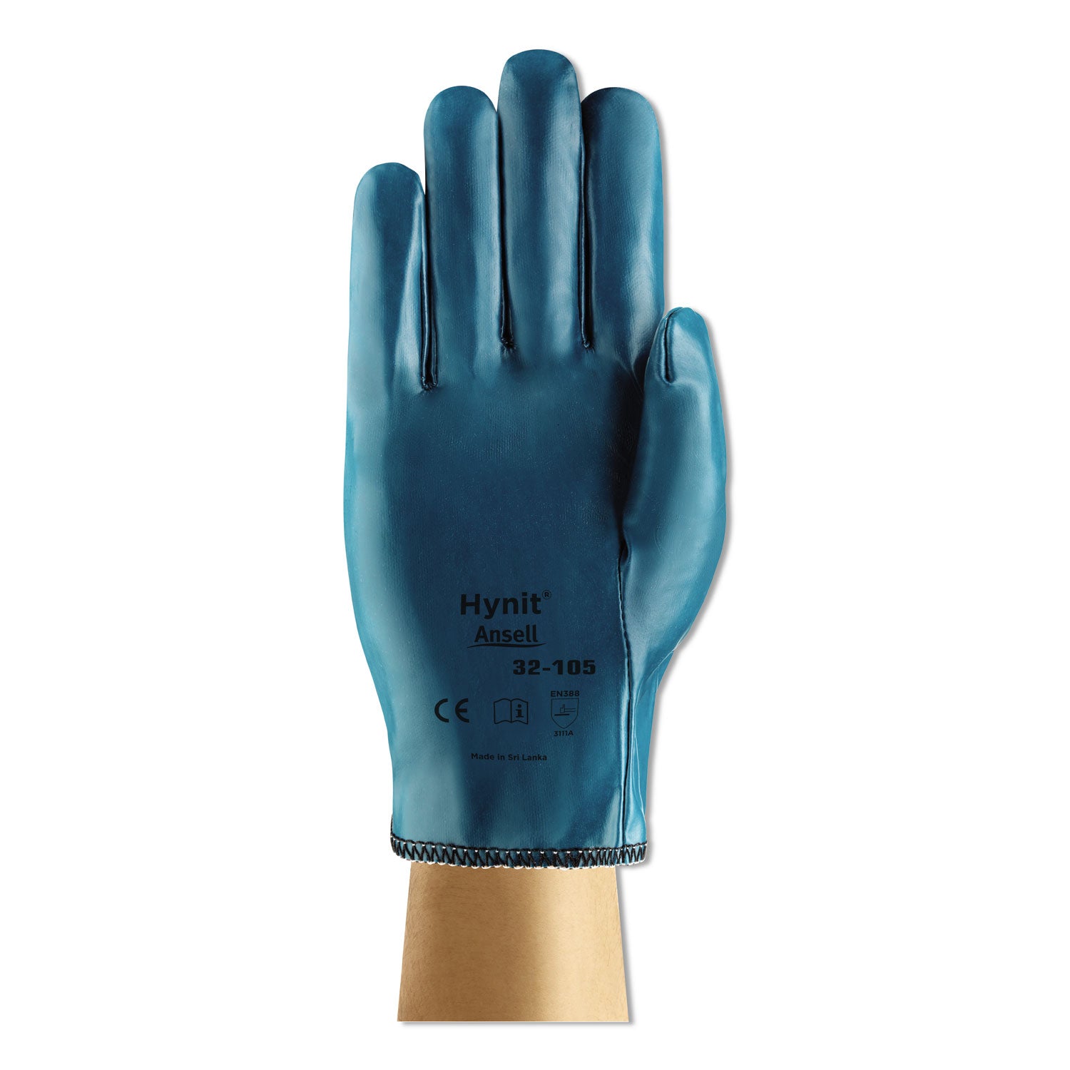 Hynit Nitrile Gloves, Blue, Size 7 1/2, Dozen