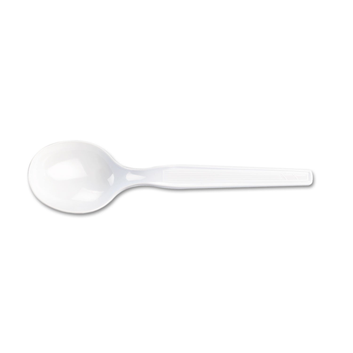 Plastic Cutlery, Heavy Mediumweight Soup Spoon, 100/Box - 