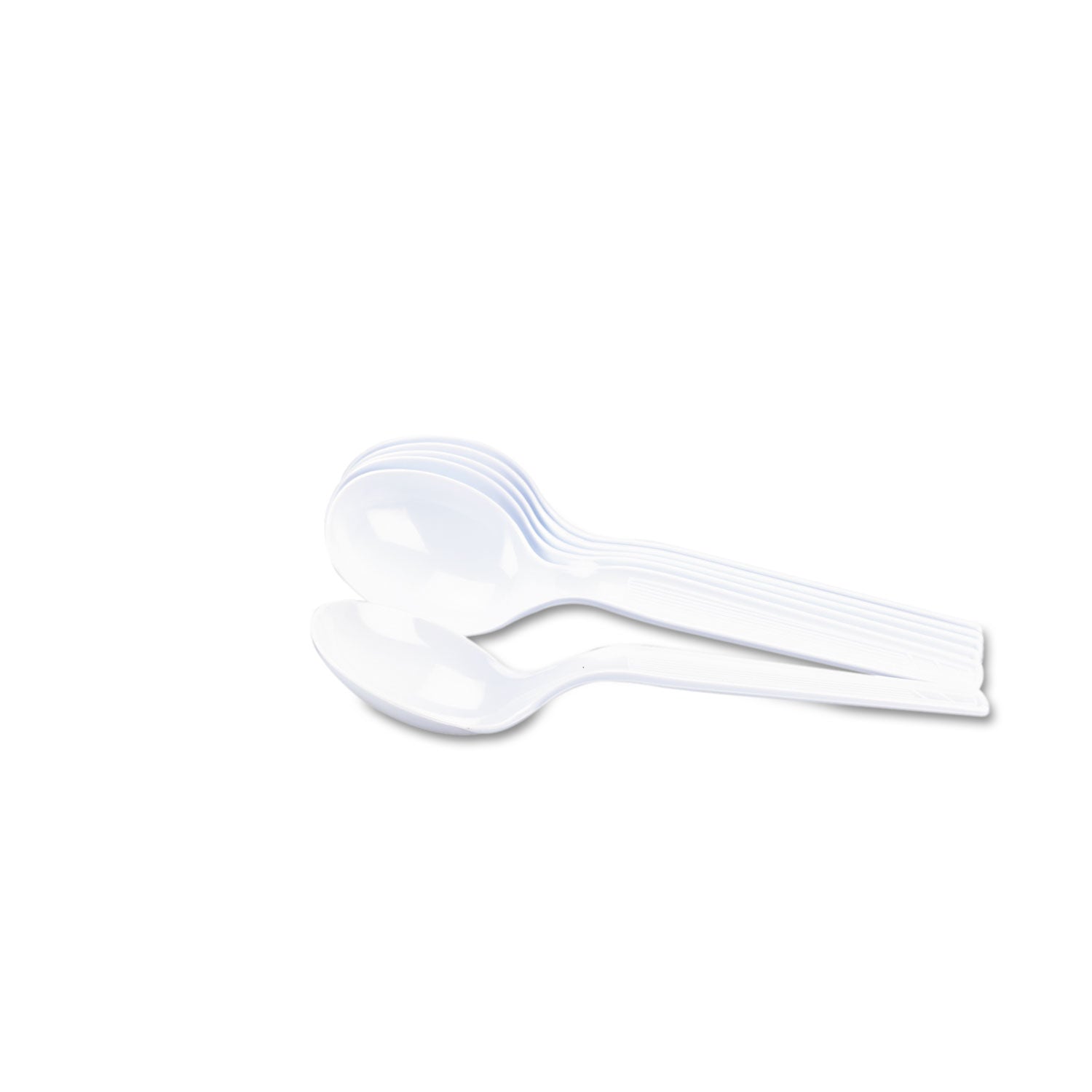 Plastic Cutlery, Heavy Mediumweight Soup Spoon, 100/Box - 