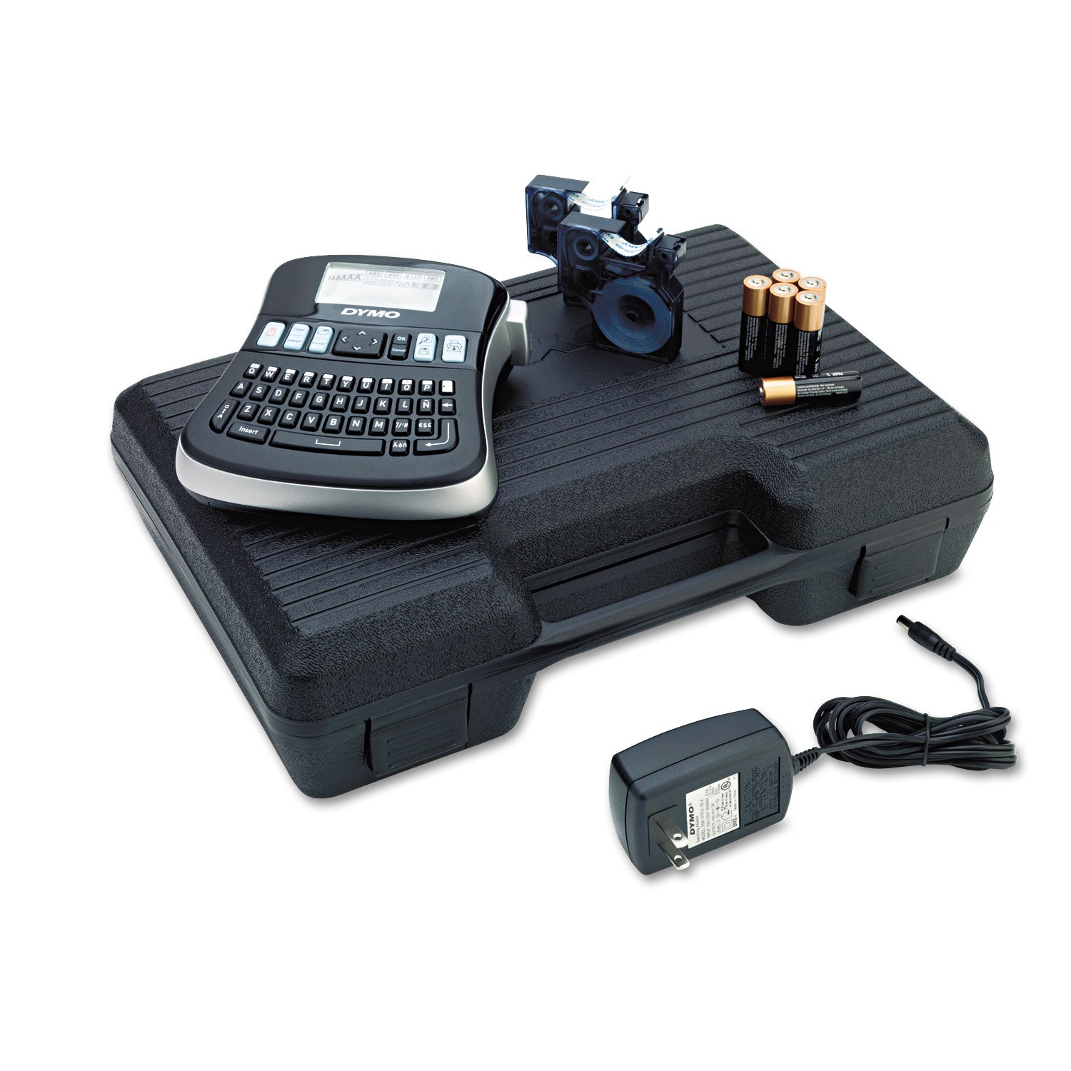 LabelManager 210D Label Maker Kit, 2 Lines, 6.1 x 6.5 x 2.5