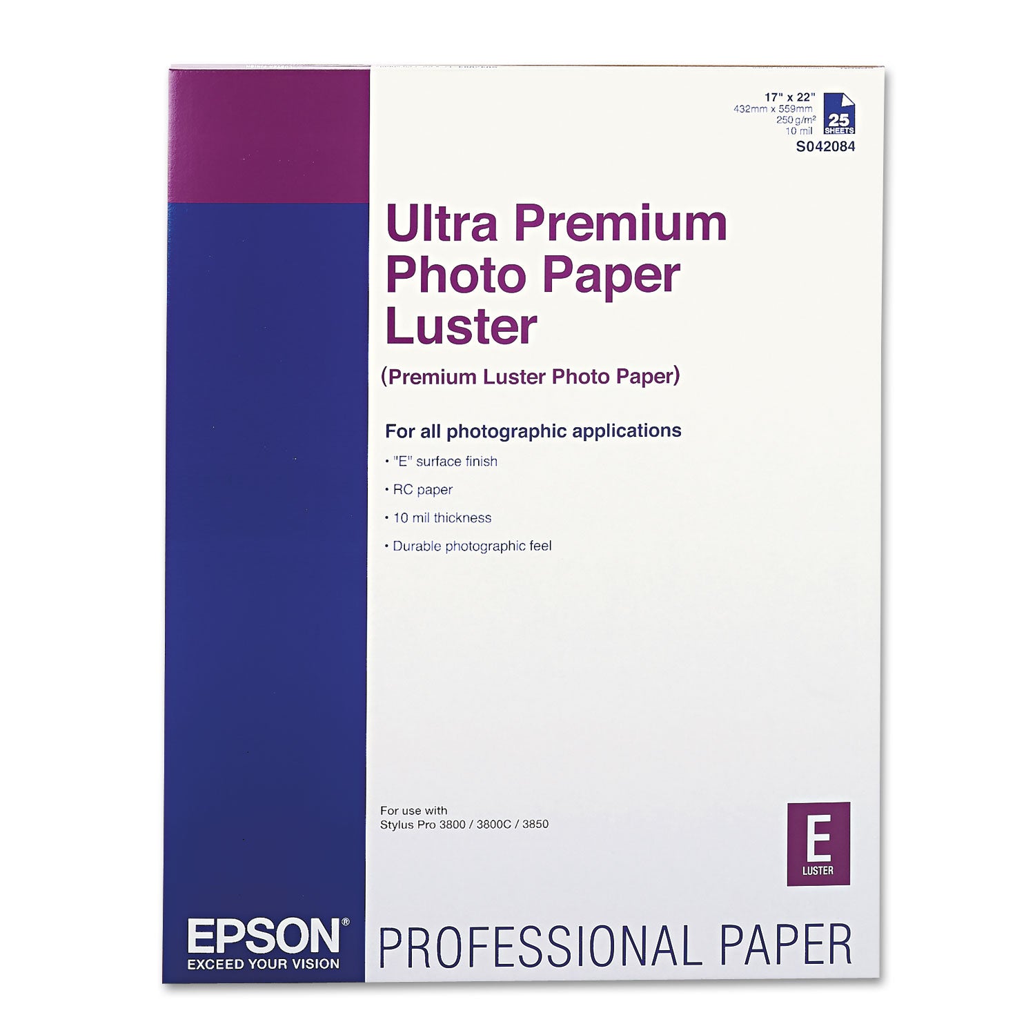 ultra-premium-photo-paper-10-mil-17-x-22-luster-white-25-pack_epss042084 - 1