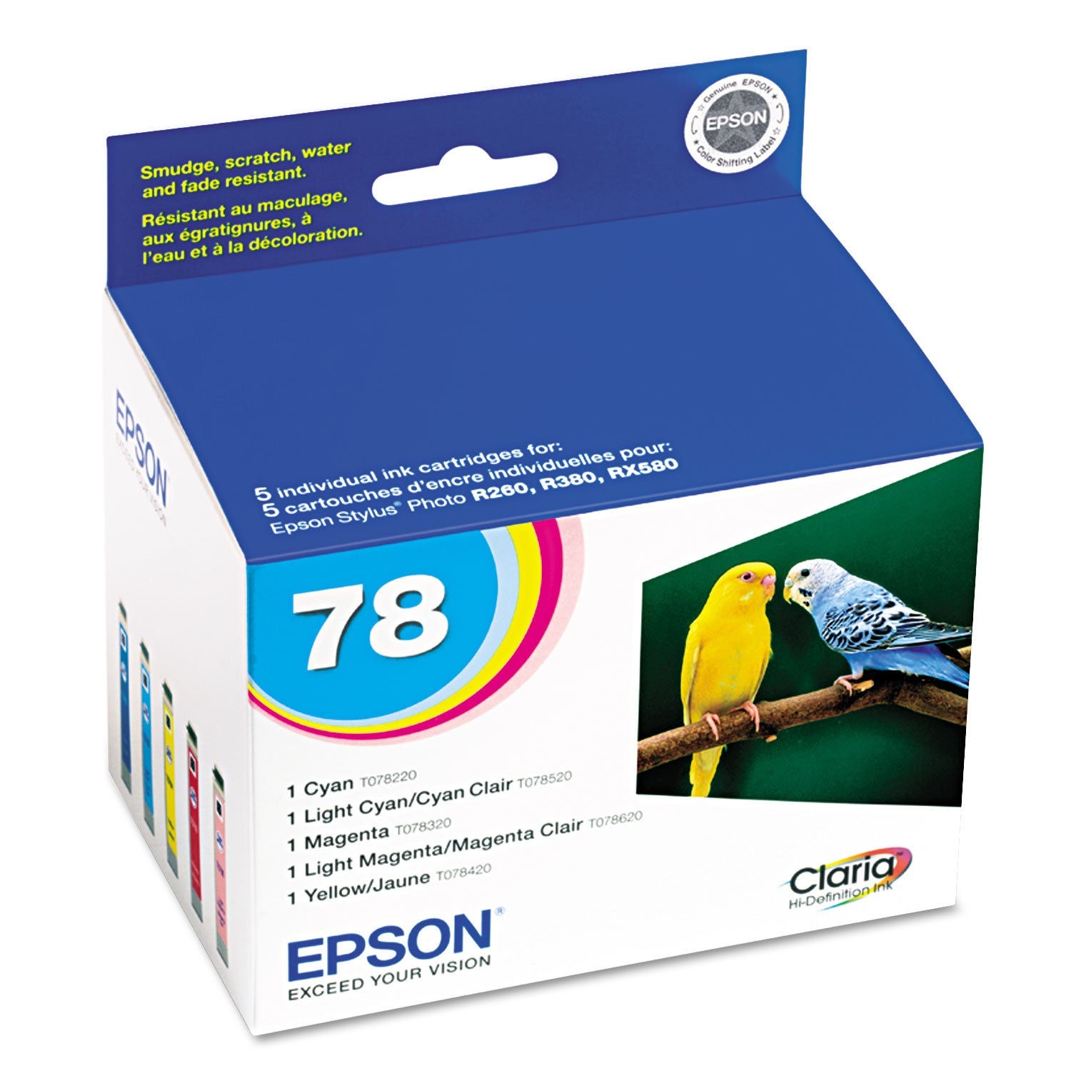 t078920-s-78-claria-ink-1290-page-yield-cyan-light-cyan-light-magenta-magenta-yellow_epst078920s - 1