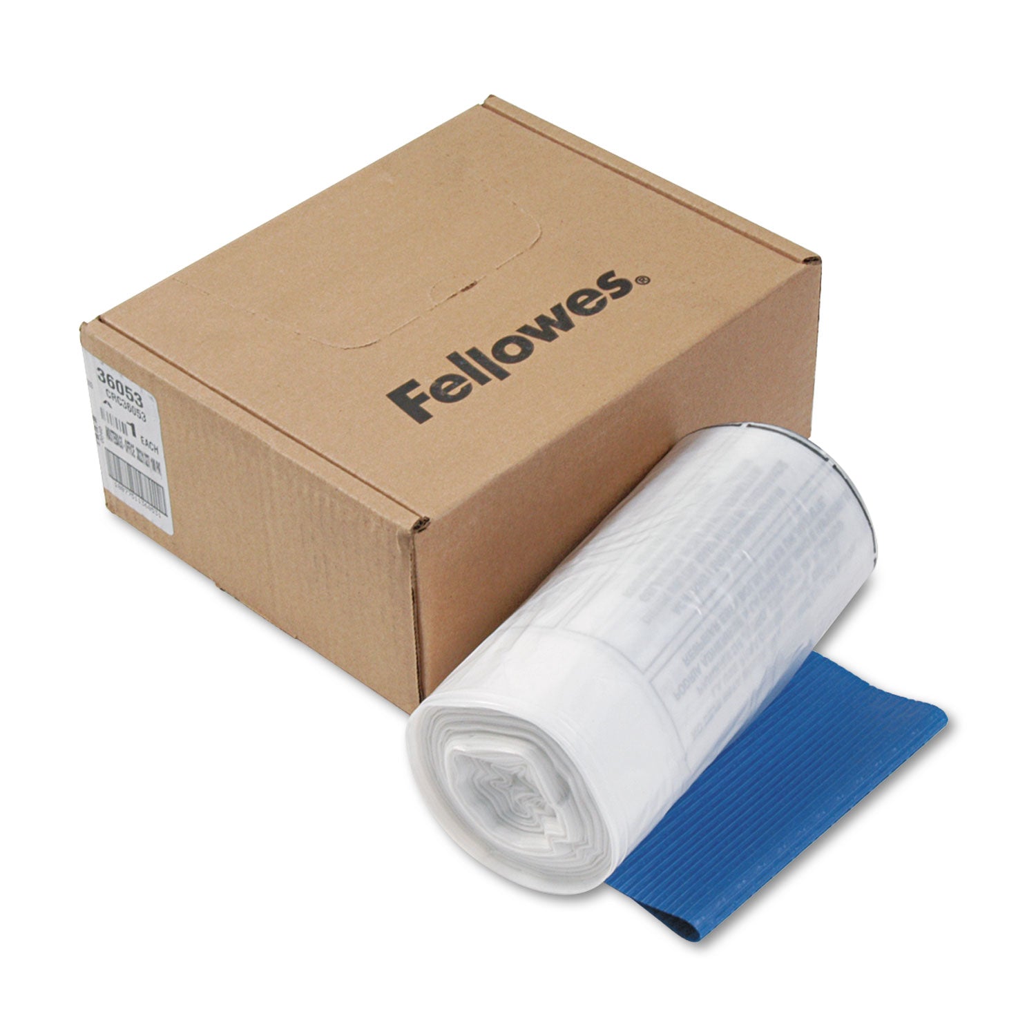 Shredder Waste Bags, 9 gal Capacity, 100/Carton - 