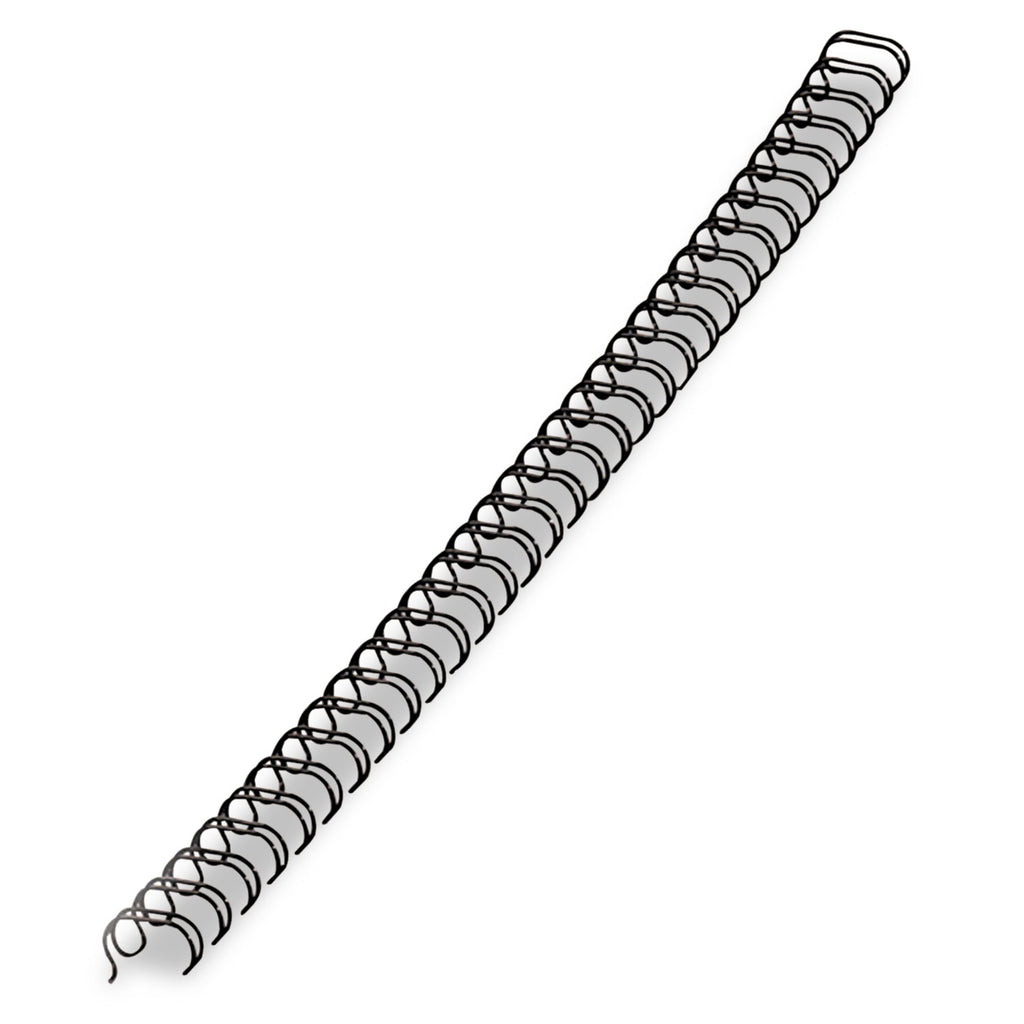 Wire Bindings, 1/2" Diameter, 100 Sheet Capacity, Black, 25/Pack
