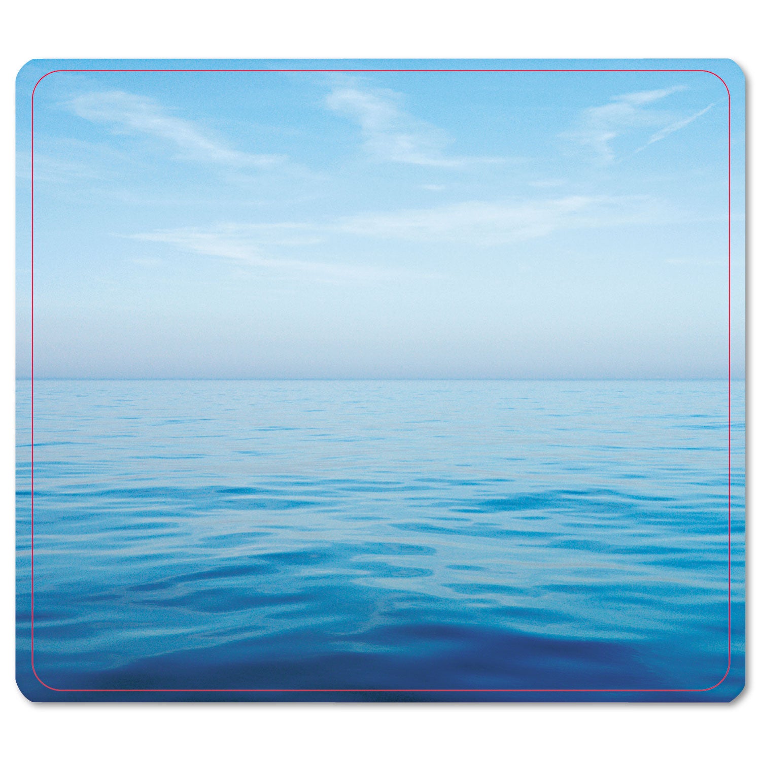 Recycled Mouse Pad, 9 x 8, Blue Ocean Design - 