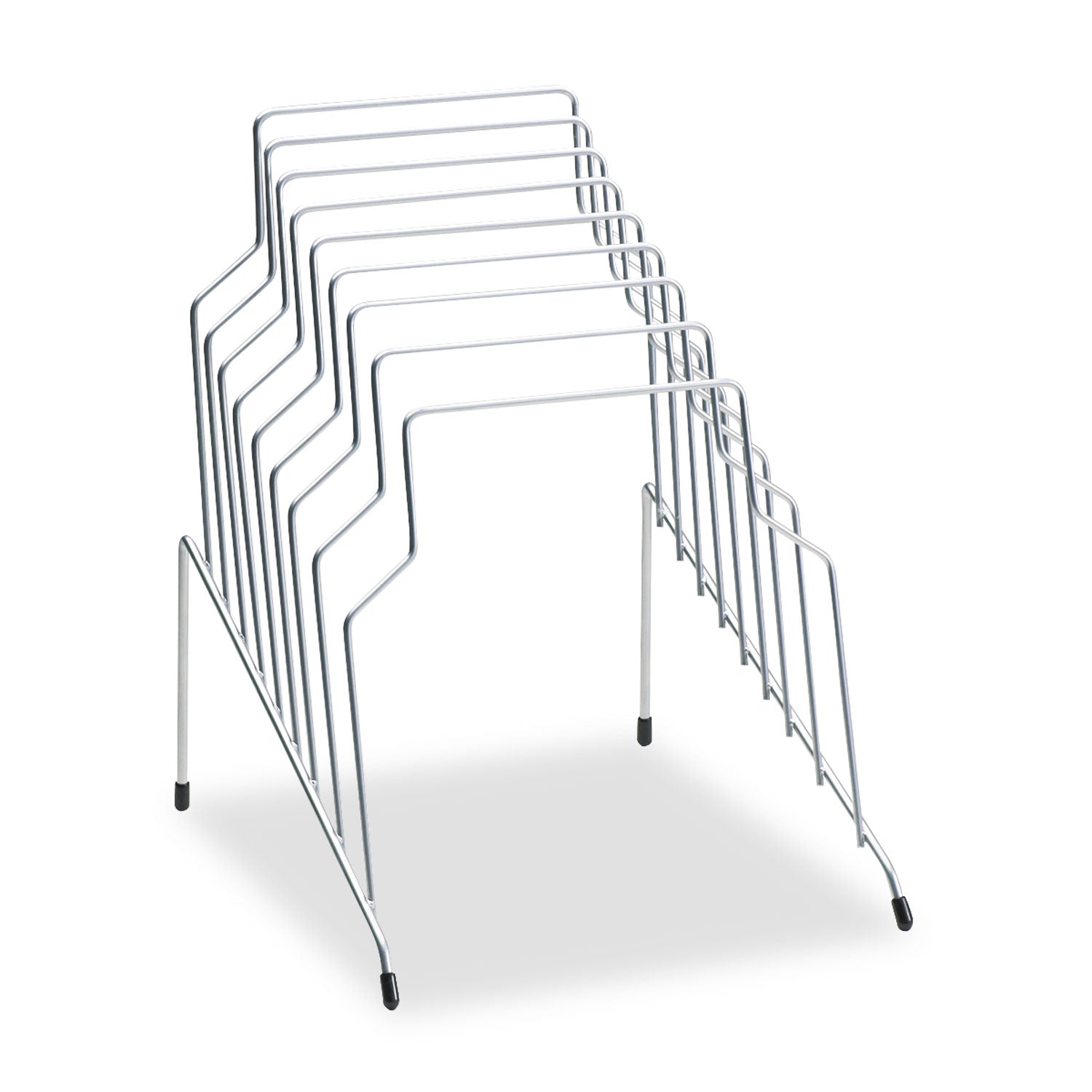 Wire Step File, 8 Sections, Letter to Legal Size Files, 10.13" x 12.13" x 11.81", Silver