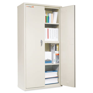 Storage Cabinet, 36w x 19.25d x 72h, UL Listed 350 Degree, Parchment - 