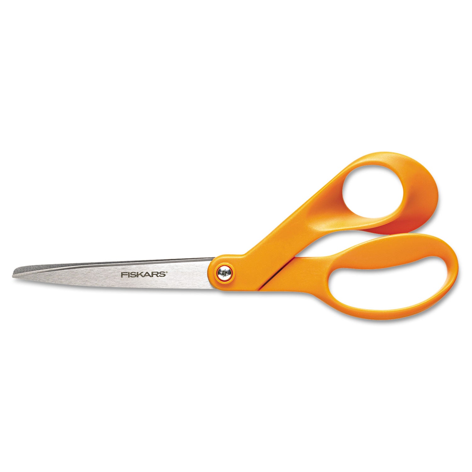 home-and-office-scissors-8-long-35-cut-length-orange-offset-handle_fsk1945101052 - 2