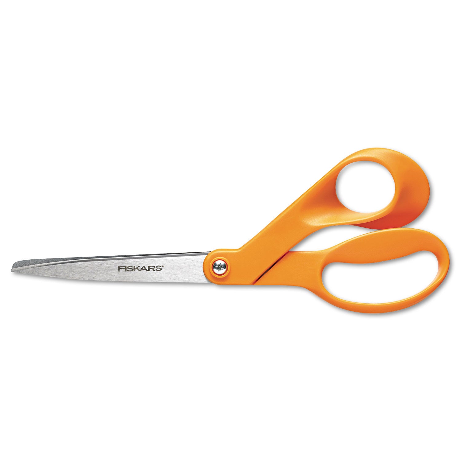 home-and-office-scissors-8-long-35-cut-length-orange-offset-handle_fsk1945101052 - 1