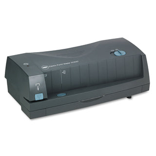 24-Sheet 3230ST Electric Two- to Three-Hole Adjustable Punch/Stapler, 9/32" Holes, Gray - 
