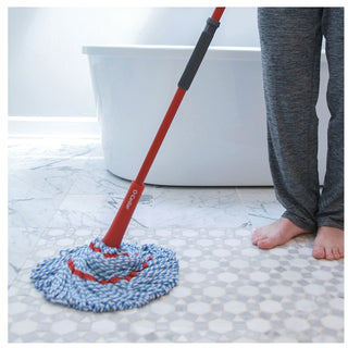O-Cedar MicroTwist MAX Microfiber Mop - MicroFiber Head - Absorbent, Reusable, Machine Washable, Easy to Use, Comfortable Grip, Refillable - 1 Each - Multi