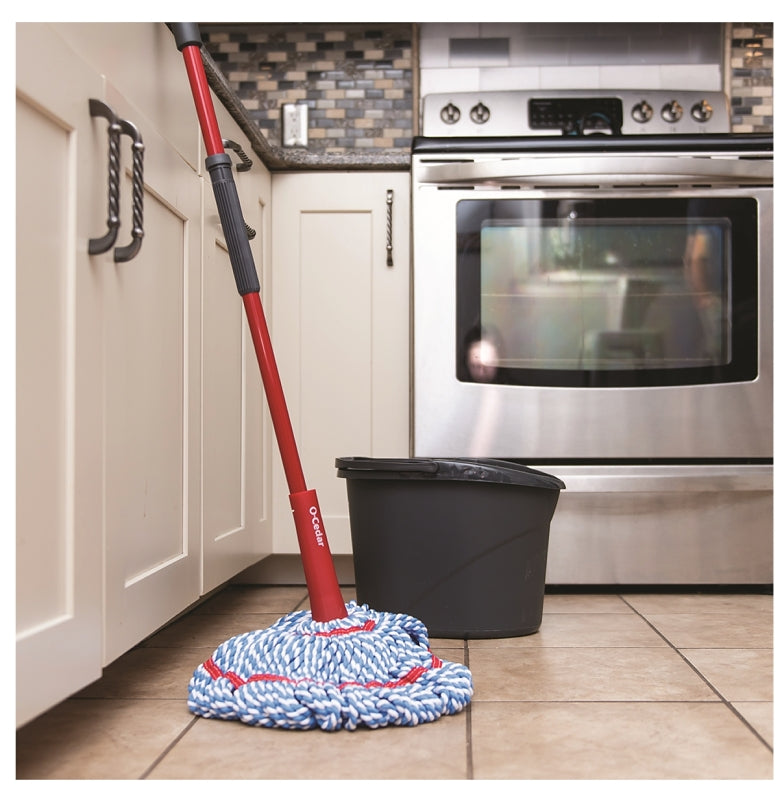 O-Cedar MicroTwist MAX Microfiber Mop - MicroFiber Head - Absorbent, Reusable, Machine Washable, Easy to Use, Comfortable Grip, Refillable - 1 Each - Multi