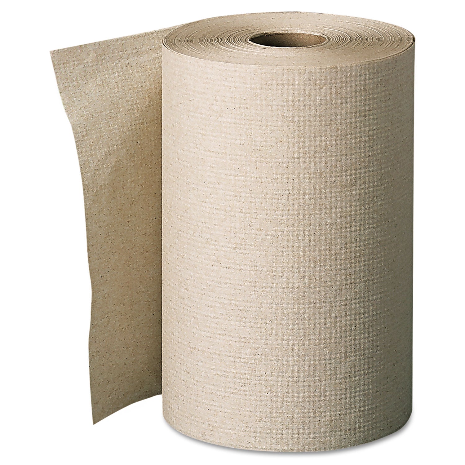 Pacific Blue Basic Nonperforated Paper Towels, 1-Ply, 7.88 x 350 ft, Brown, 12 Rolls/Carton - 