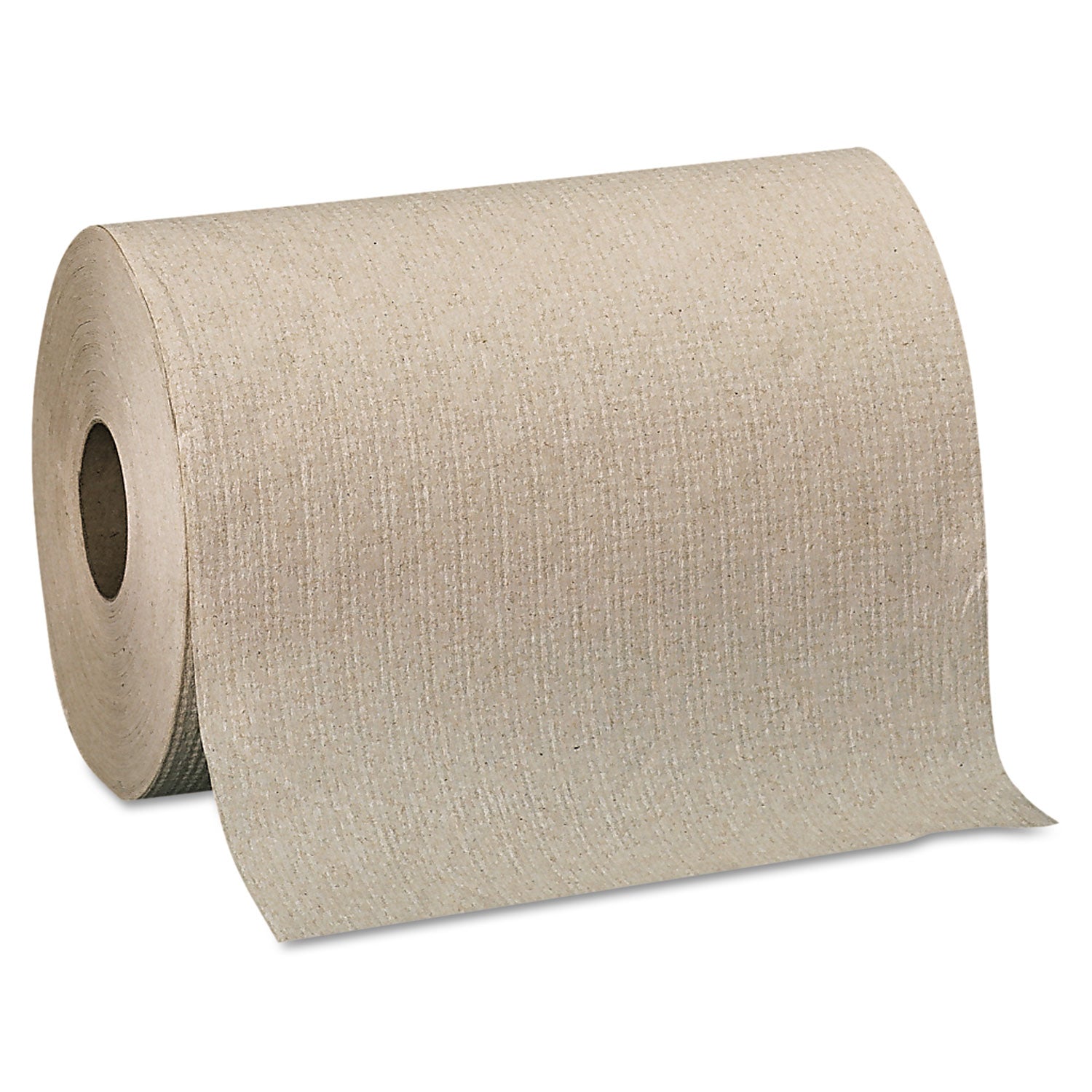 Pacific Blue Basic Nonperforated Paper Towels, 1-Ply, 7.88 x 350 ft, Brown, 12 Rolls/Carton - 