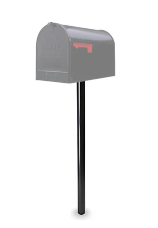 Plexon In-Ground Mailbox Post, 51in. Powder Coated, Black, Galvanized Steel