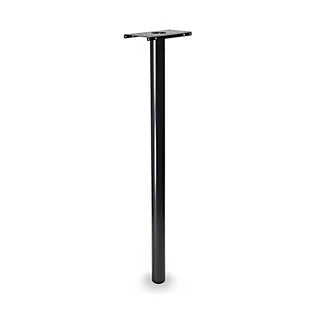 plexon-in-ground-mailbox-post-51in-powder-coated-black-galvanized-steel