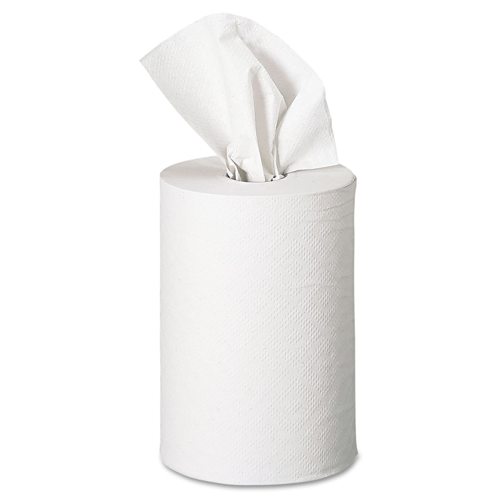 Pacific Blue Basic Nonperforated Paper Towels, 1-Ply, 7.88" x 350 ft, White, 12 Rolls/Carton