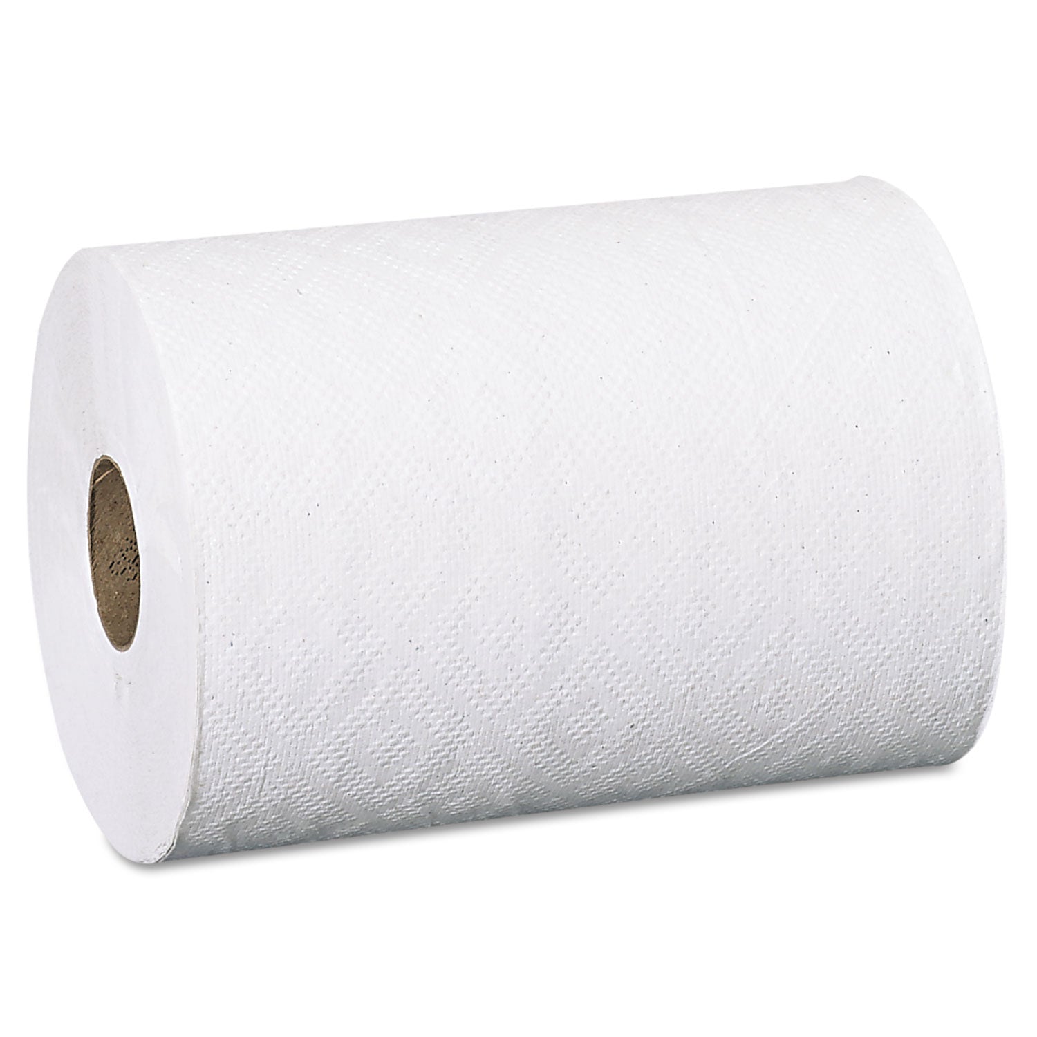 Pacific Blue Basic Nonperforated Paper Towels, 1-Ply, 7.88" x 350 ft, White, 12 Rolls/Carton - 