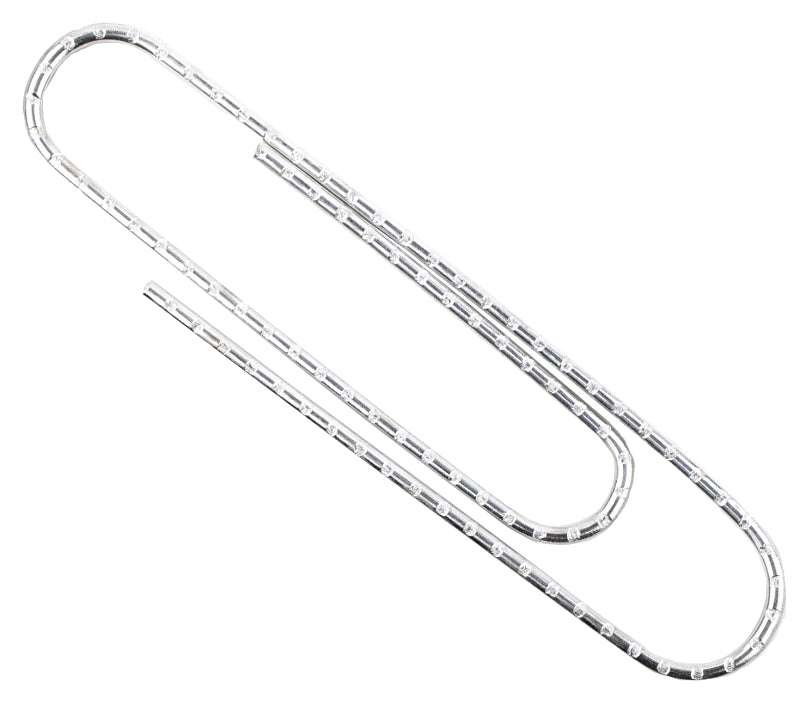 Paper Clips, Jumbo, Nonskid, Silver, 100 Clips/Box, 10 Boxes/Pack