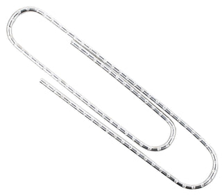 Paper Clips, Jumbo, Nonskid, Silver, 100 Clips/Box, 10 Boxes/Pack