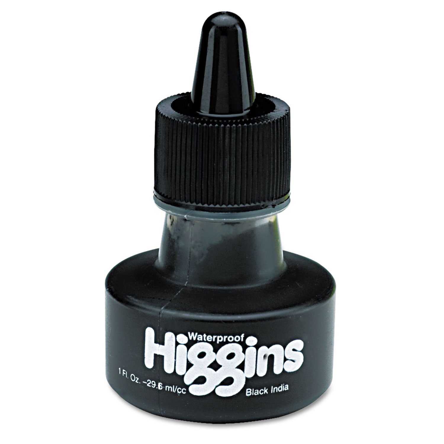 Waterproof Pigmented Drawing Ink, 1 oz Bottle, Black - 