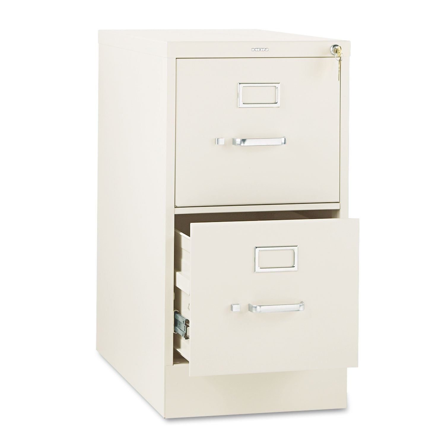 310 Series Vertical File, 2 Letter-Size File Drawers, Putty, 15" x 26.5" x 29 - 