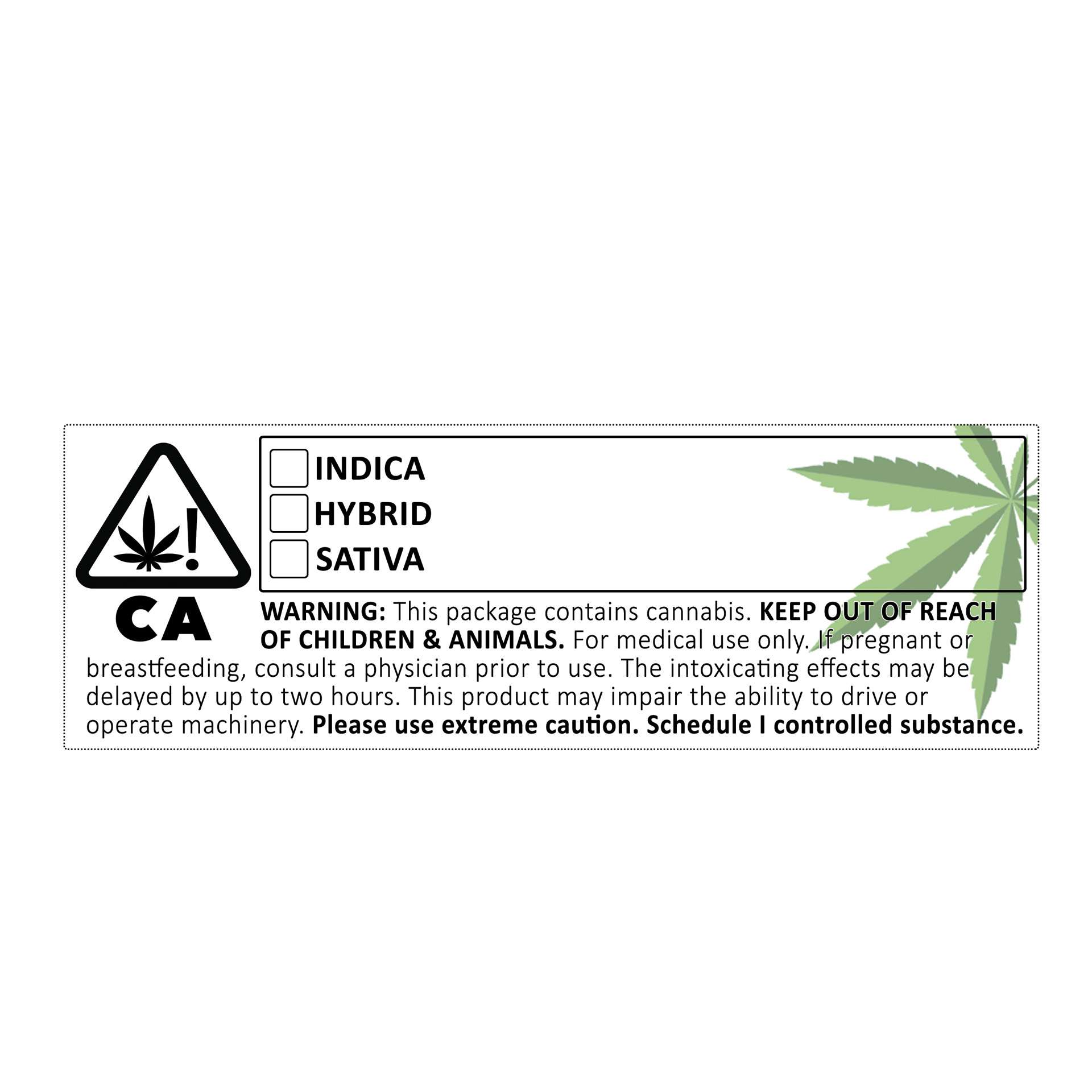 PLEXON CA Identification Labels 3in x 1in (76 mm x 25.4 mm) Self-Adhesive California State-Compliant Stickers 1000 Labels per Roll - 4