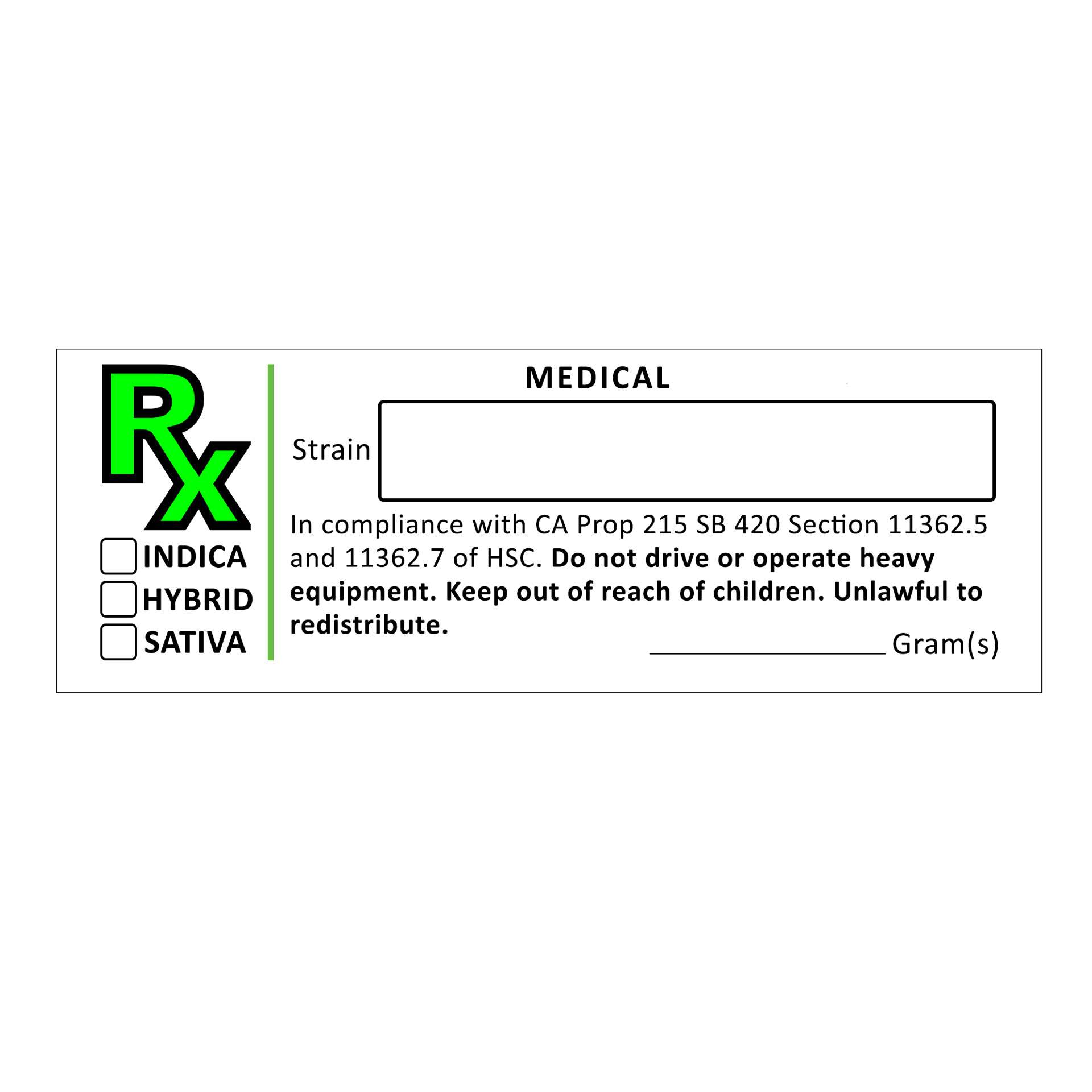 PLEXON Identification Rx Symbol Labels Universal Symbol Labels Generic - All State Compliant, 3inx1in (1000 Labels per roll) - 4