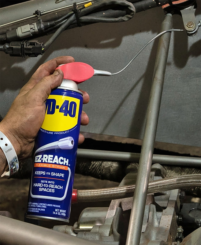 WD-40 EZ Reach Flexible Straw Lubricant - 14.4 fl oz (0.5 quart) - 1 Each - Corrosion Resistant, CFC-free, Mercury-free, Lead-free, Cadmium-free, HCFC-free - Blue