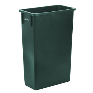 23 Gal Green Slim Rectangular Trash Can