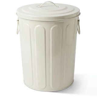 plexon-5-gallon-small-metal-trash-can-with-lid-outdoor-galvanized-steel-bucket-with-lid-5-gal-storage-can-for-dog-food-bird-seed-storage-container-rodent-pet-proof-matte-beige