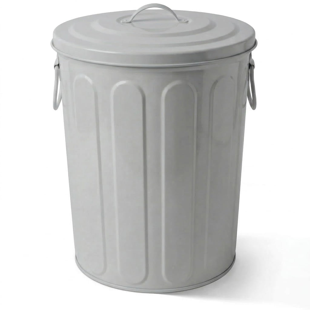 plexon-5-gallon-small-metal-trash-can-with-lid-outdoor-galvanized-steel-bucket-with-lid-5-gal-storage-can-for-dog-food-bird-seed-storage-container-rodent-pet-proof-gray