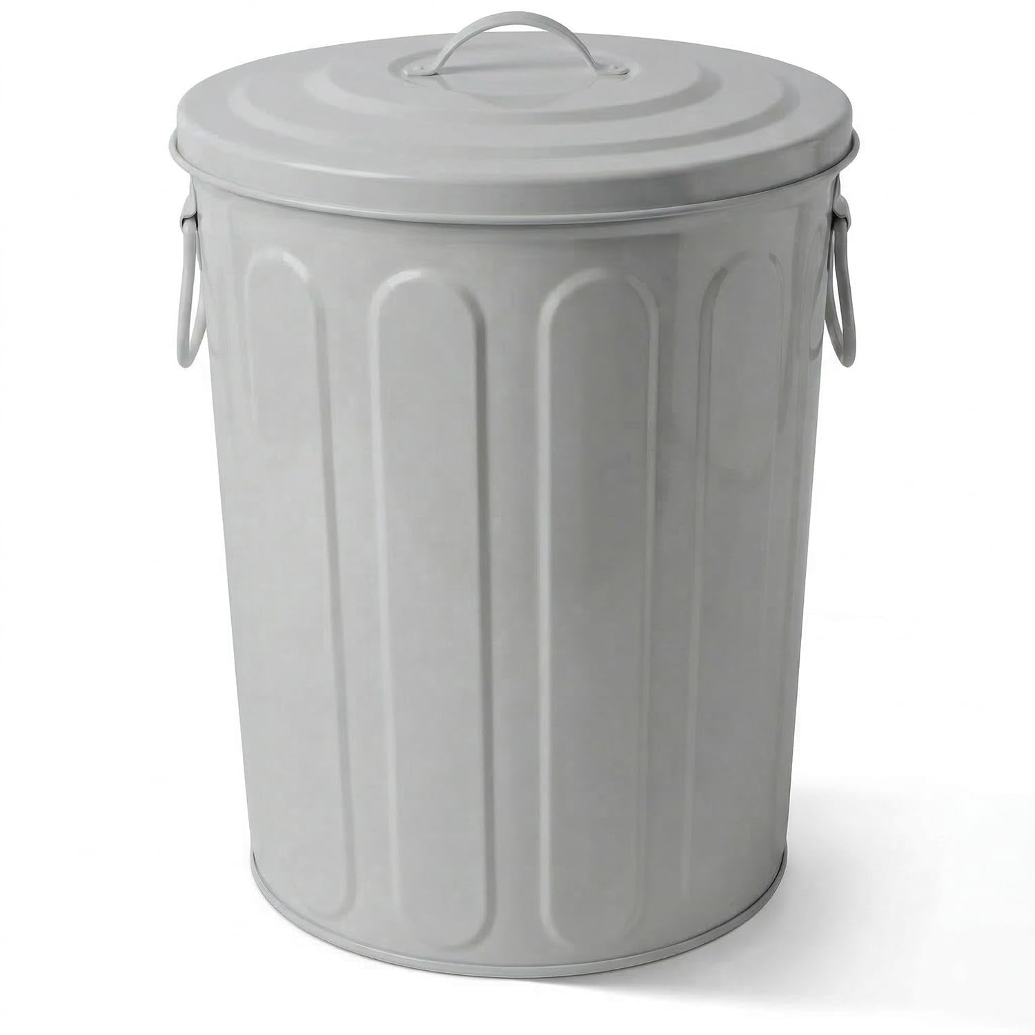 plexon-5-gallon-small-metal-trash-can-with-lid-outdoor-galvanized-steel-bucket-with-lid-5-gal-storage-can-for-dog-food-bird-seed-storage-container-rodent-pet-proof-gray