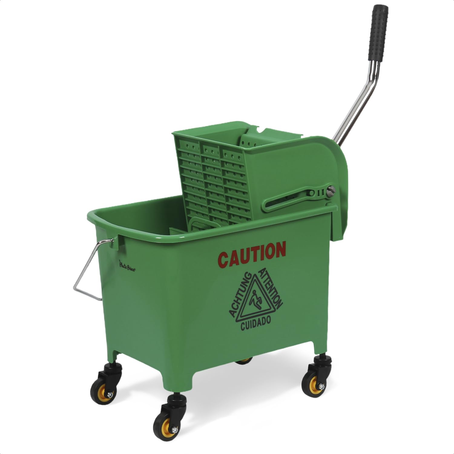 20-QT Upward Press Mop Bucket and Wringer, Green