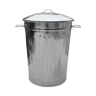 Galvanized Steel Round Fire Resistant Trash Can with Lid