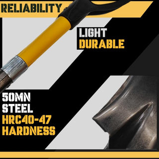 27" Square Short Transfer Shovel with Fiberglass Handle & Plastic D-Grip