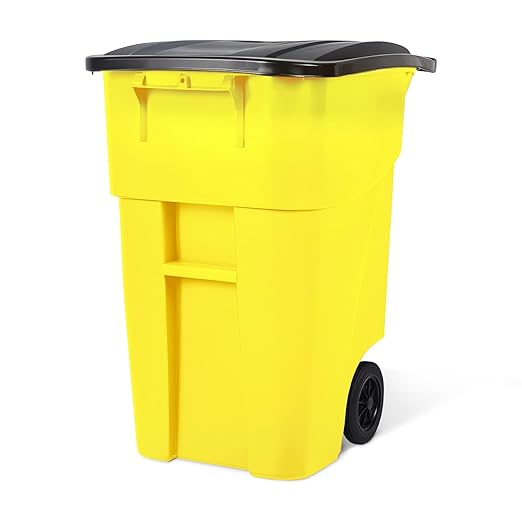 50 Gallon Rollout Container, Yellow-P575-01153