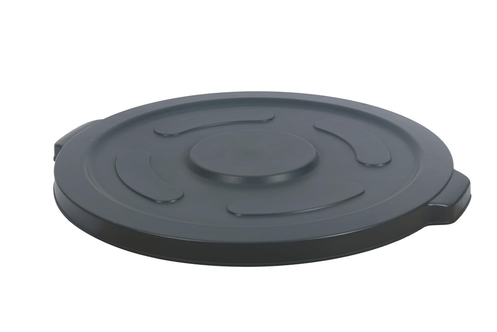 Lid for 55-Gallon Round Trash Can, Gray - 1