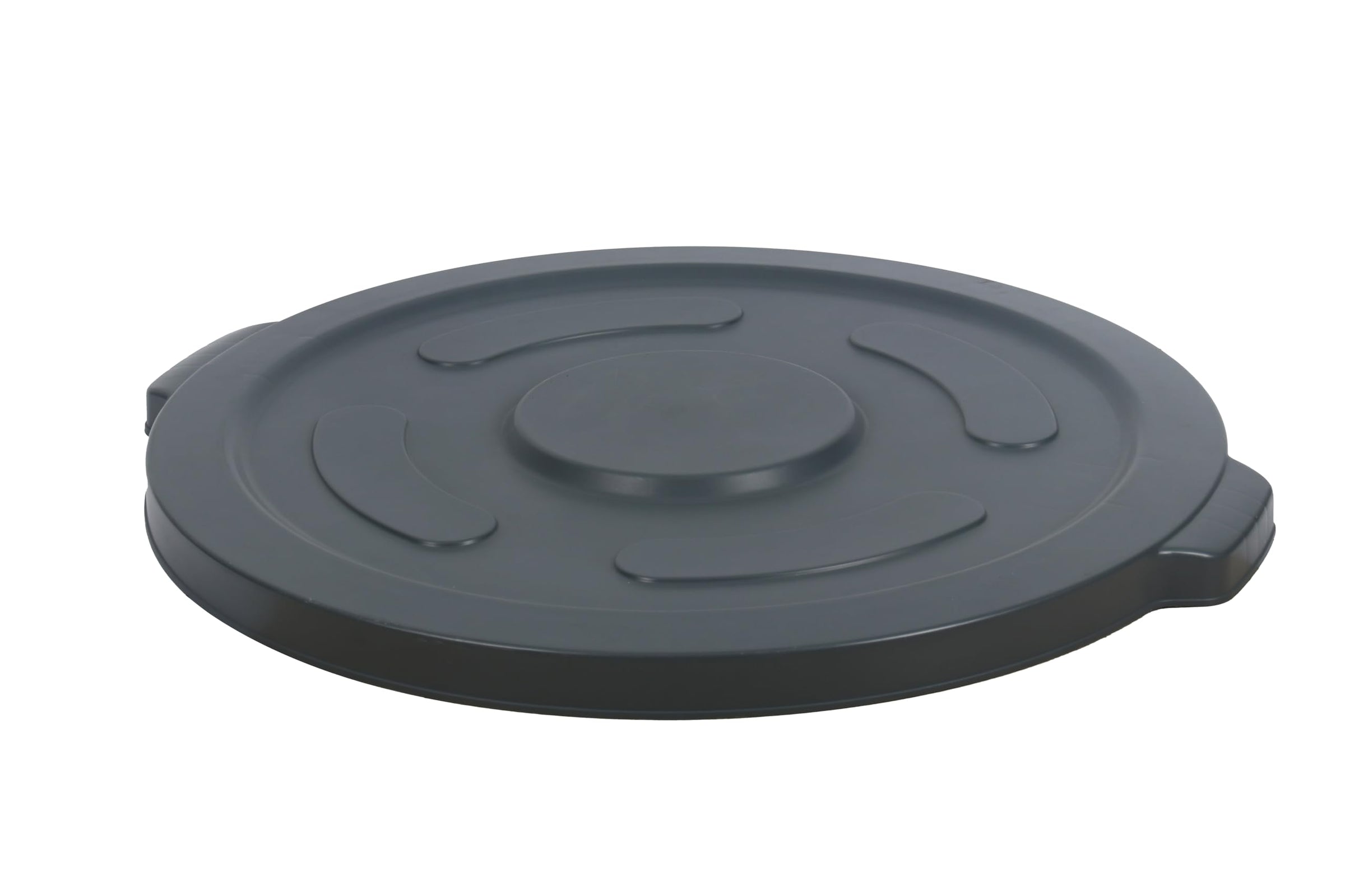 Lid for 55-Gallon Round Trash Can, Gray - 1