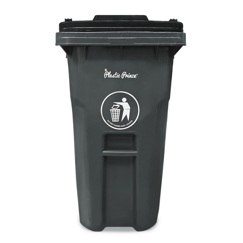 65 Gal Gray Rollout Container