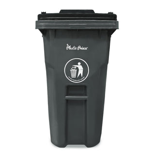 65 Gal Gray Rollout Container