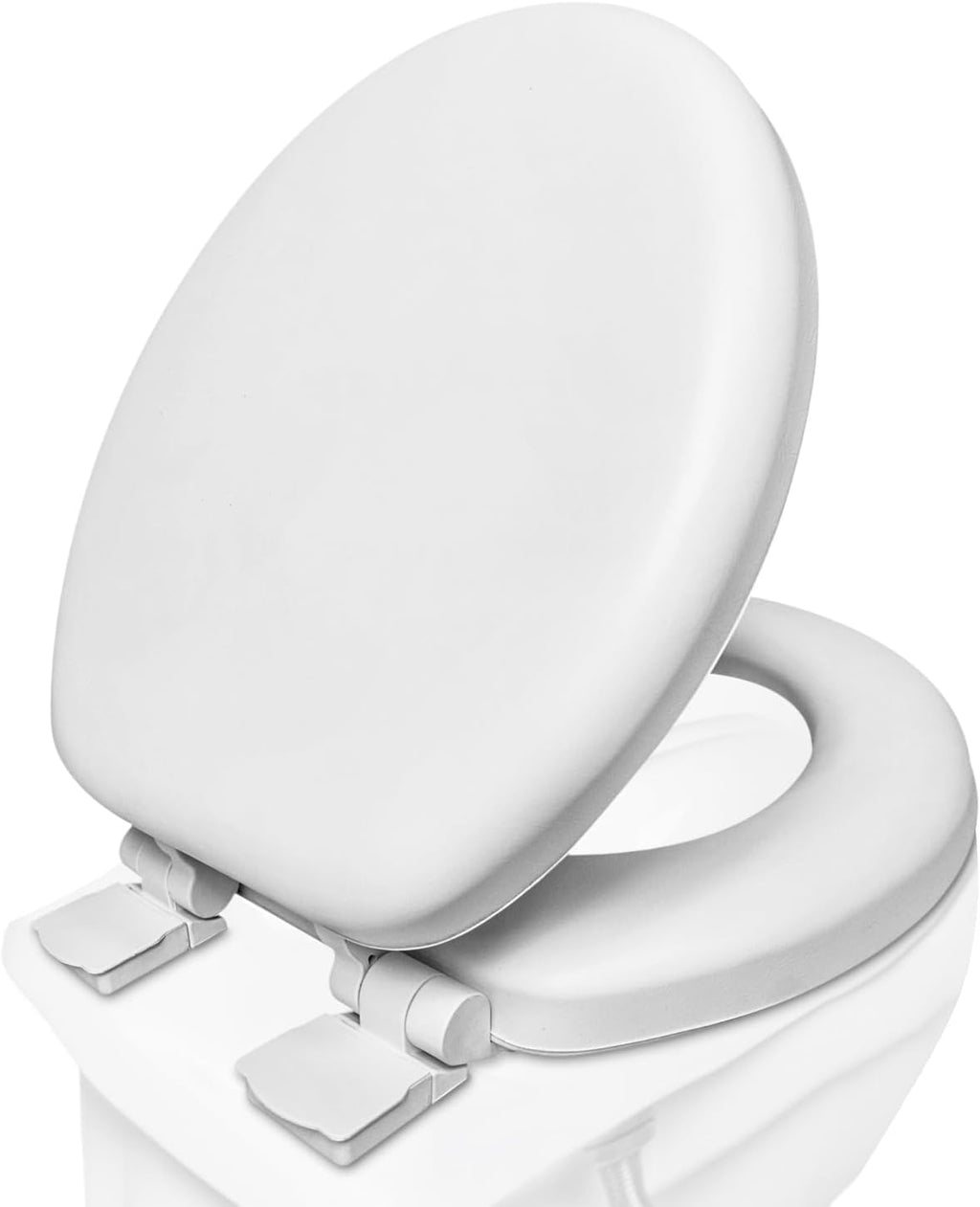 Plexon Soft Cushioned Toilet Seat, Elongated Bone, Slow-Close Lid & Seat, Quick-Release Hinge, Easy To Clean & Change (Copy)